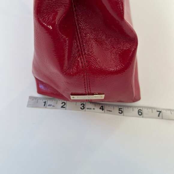 NWOT Kate Spade New York Claverly Maryanne Patent Leather Red Tote Bag Double Ha - Picture 5 of 12
